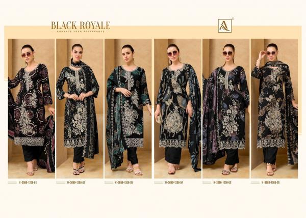 Alok suits black royale cotton dress materials wholesale